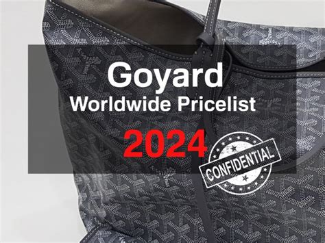 goyard store europe|goyard paris price list.